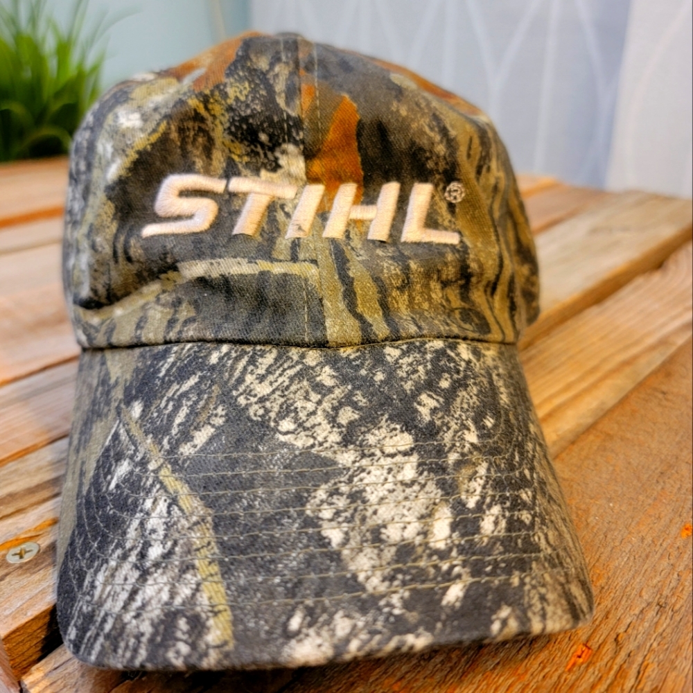 STIHL Men's, camo, baseball hat cap Strap Back Adjustable Hunting